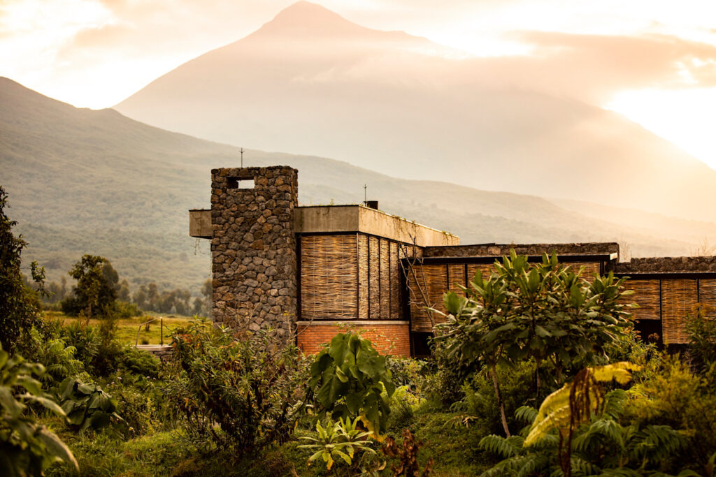 Volcanic mountain scenery on a 7 day Rwanda honeymoon itinerary