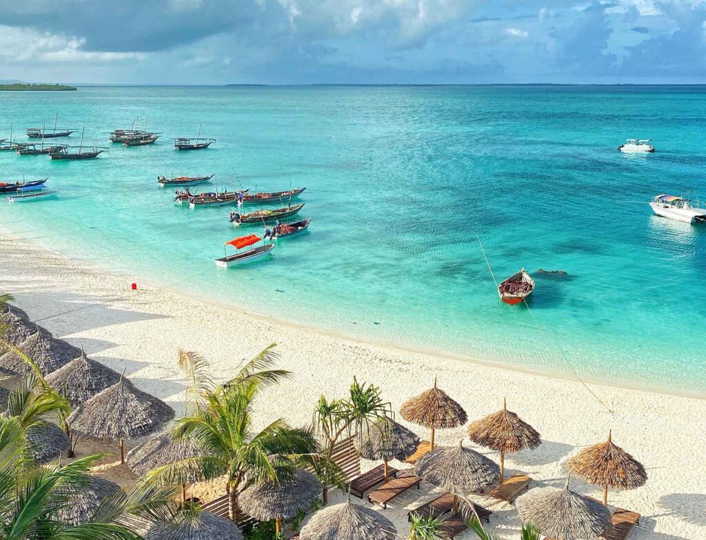 Lake shoreline compared in a Rwanda vs Zanzibar honeymoon